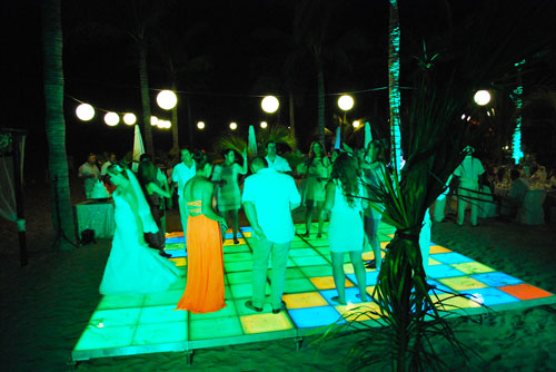 Pista de baile playa